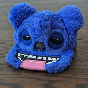 Fuggler blue fuzzy faux fur Monster snapback hat